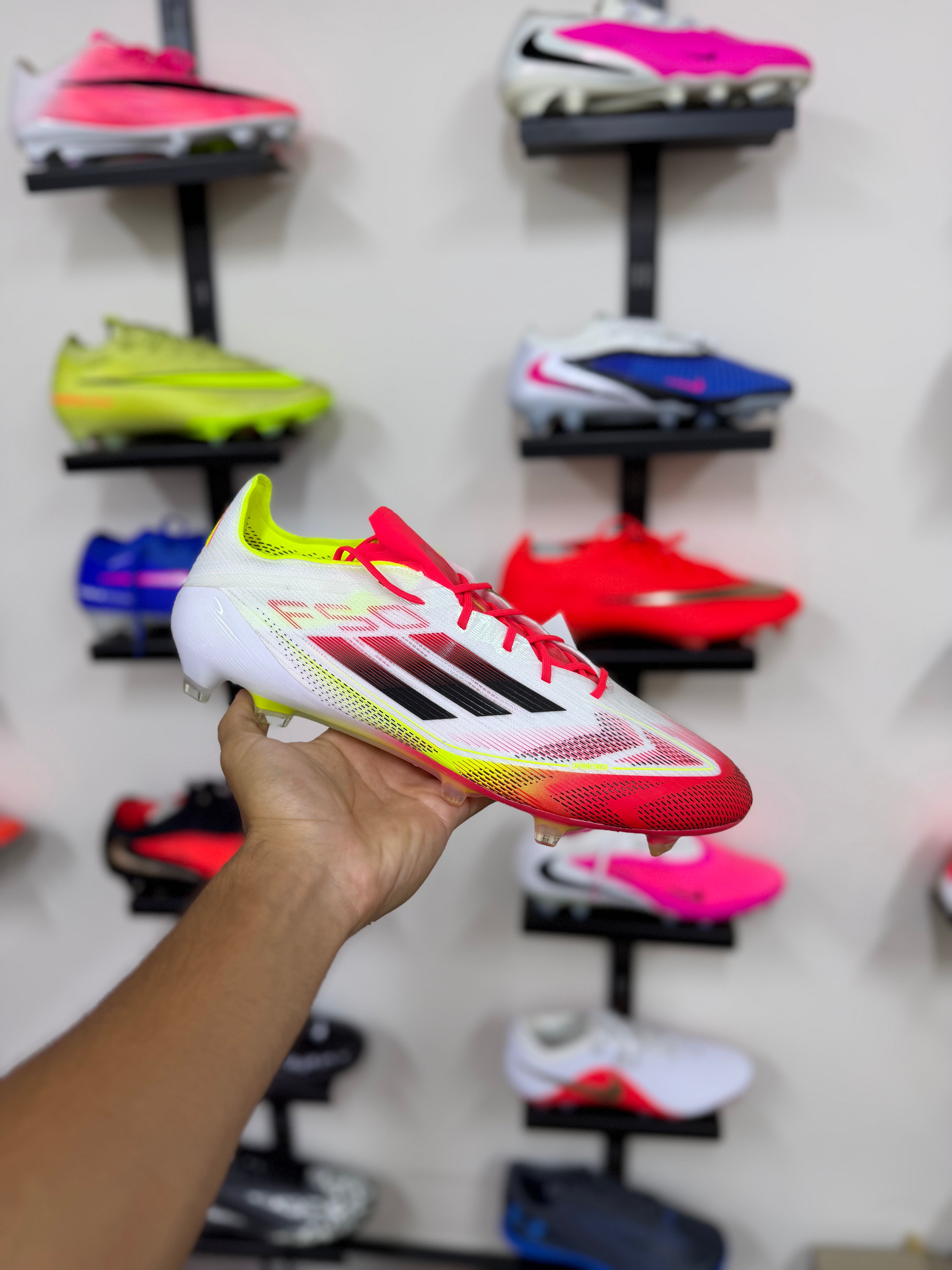 Adidas F50 Elite FG blancas rojas