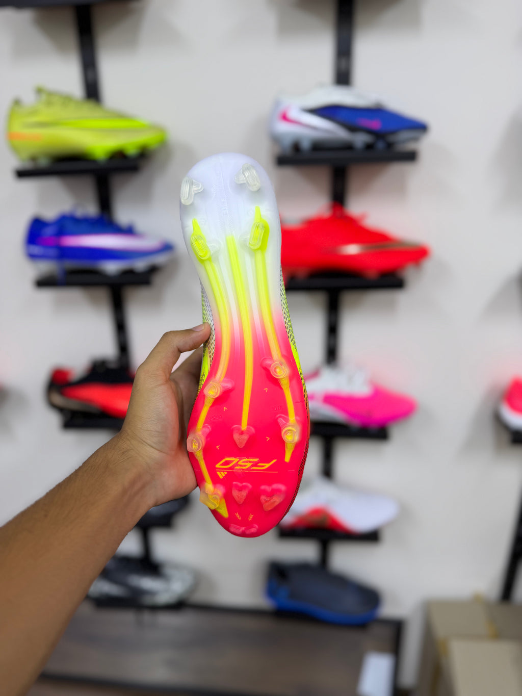 Adidas F50 Elite FG blancas rojas